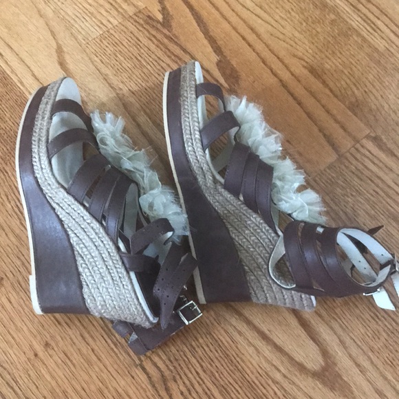 Anthropologie Maypol Wedge Sandal, 7.5 fit NEW - Picture 7 of 10